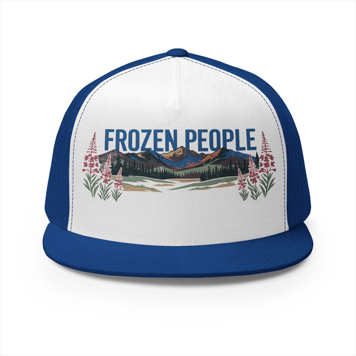 Frozen People Vintage Mountain Trucker Hat