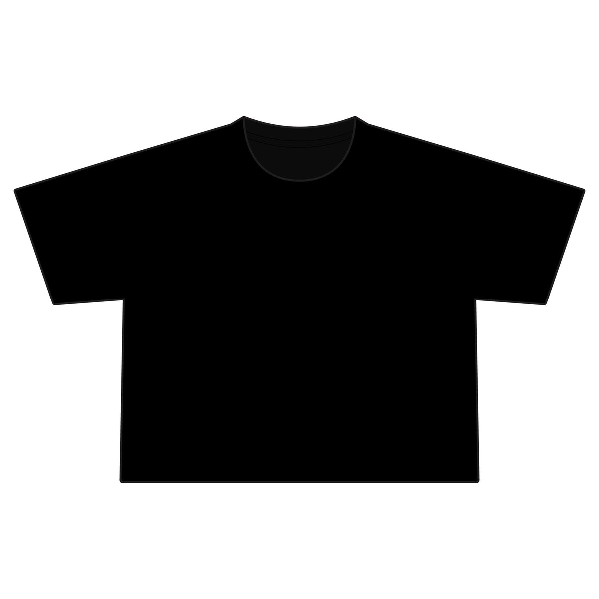 Frozen People Retro Mountain Cropped Tee
