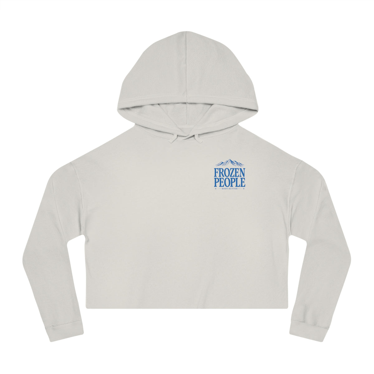 Frozen People Scenic Cropped Hoodie