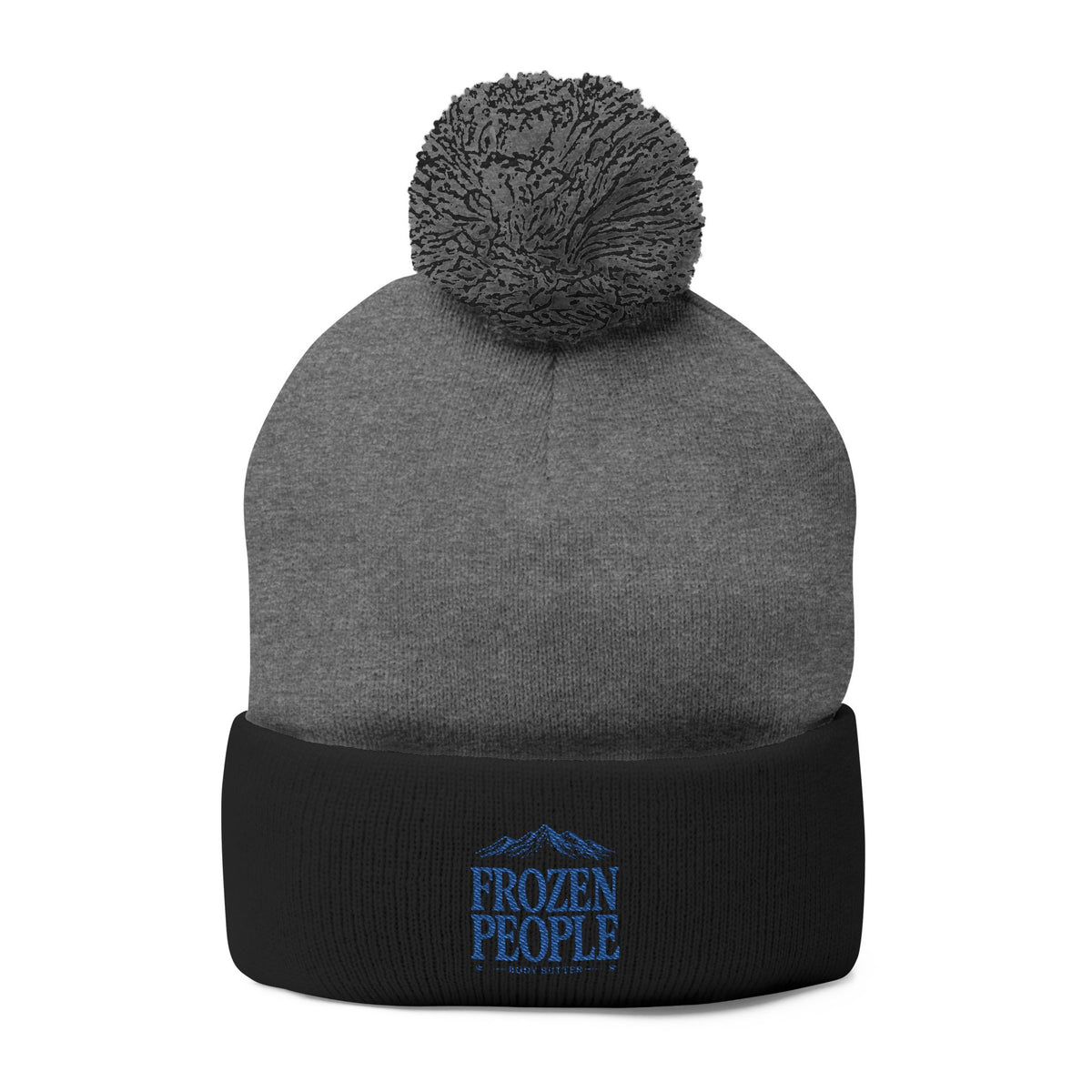 Frozen People Embroidered Pom Beanie