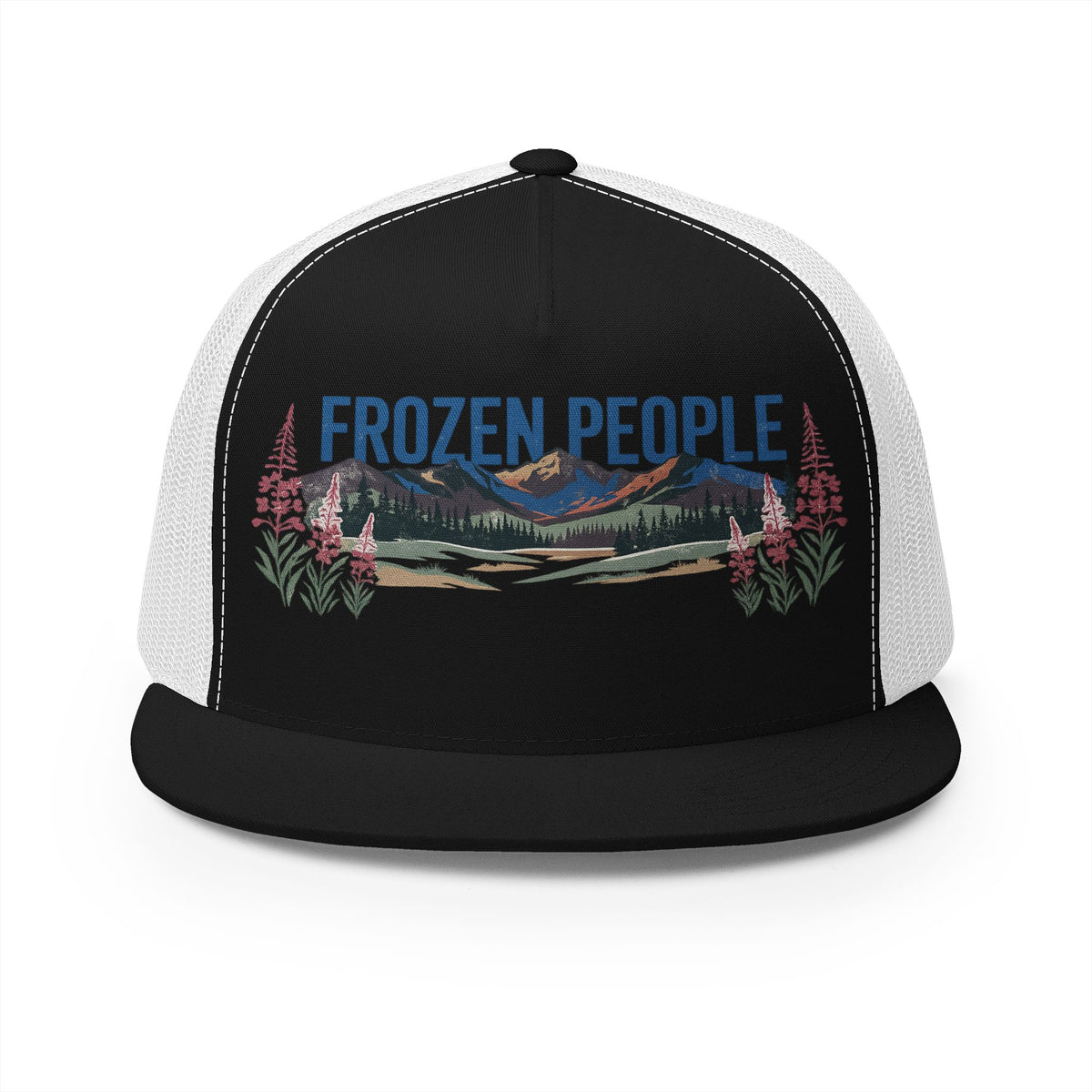 Frozen People Vintage Mountain Trucker Hat