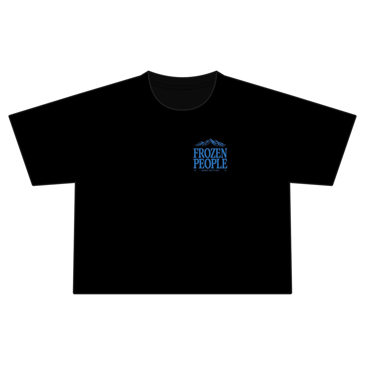 Frozen People Retro Mountain Cropped Tee