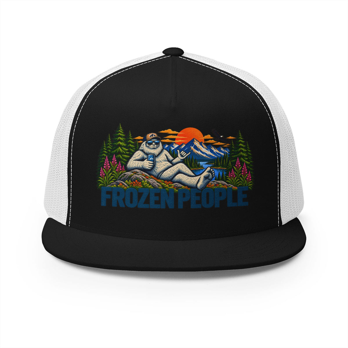 Frozen People Retro Yeti Trucker Hat