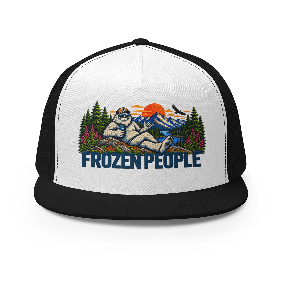 Frozen People Retro Yeti Trucker Hat