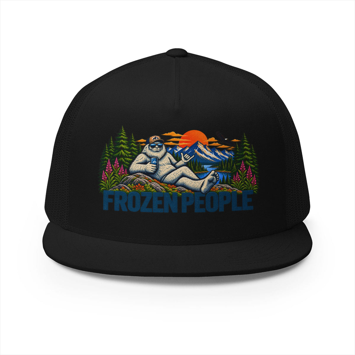 Frozen People Retro Yeti Trucker Hat