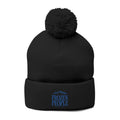 Frozen People Embroidered Pom Beanie