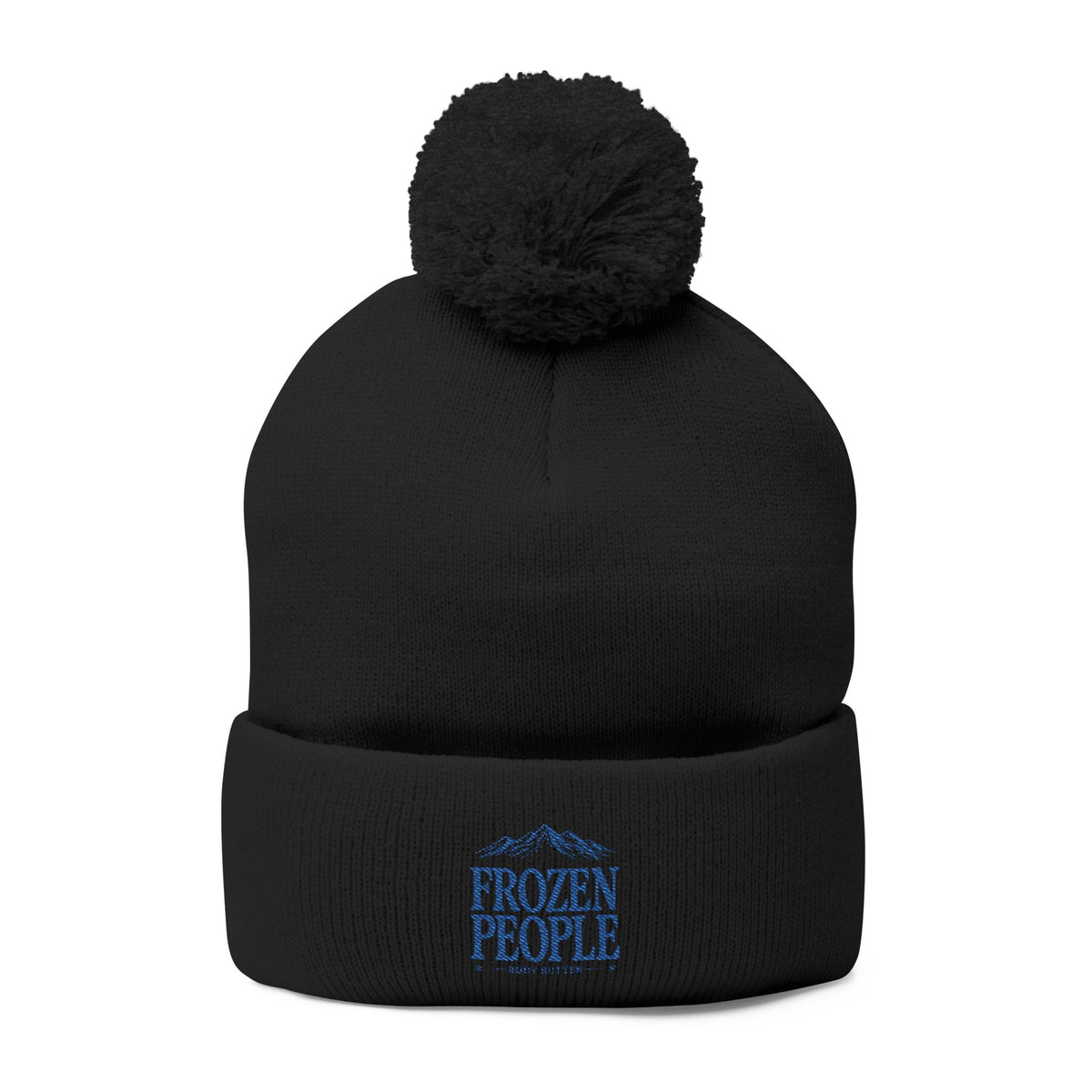 Frozen People Embroidered Pom Beanie