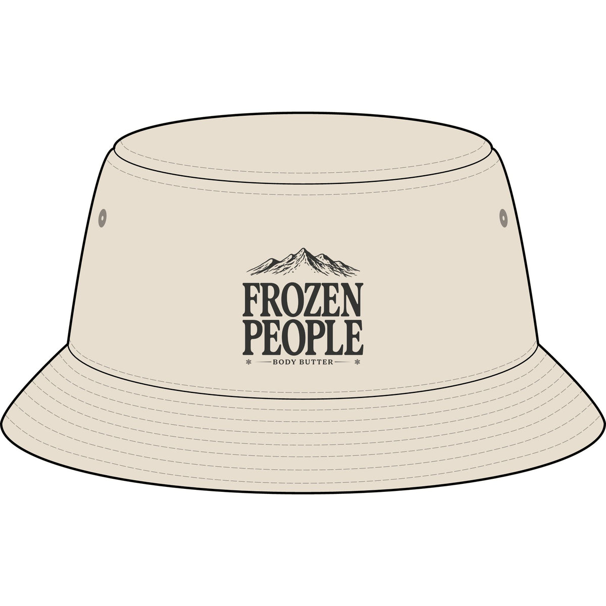 Frozen People Mountain Bucket Hat
