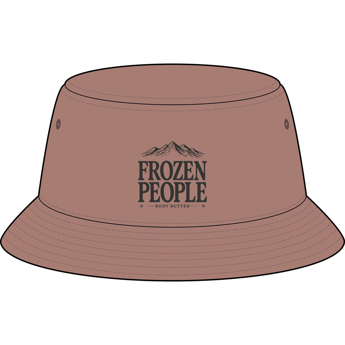 Frozen People Mountain Bucket Hat