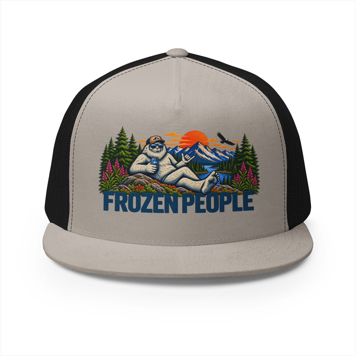 Frozen People Retro Yeti Trucker Hat