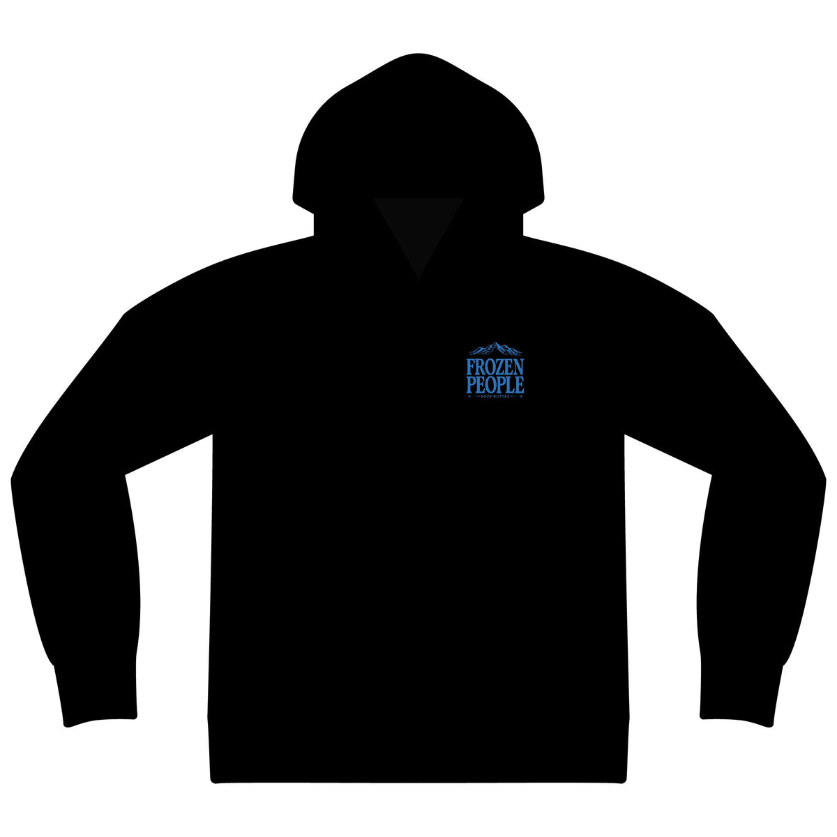 Frozen People Mountain Graphic Zip Hoodie