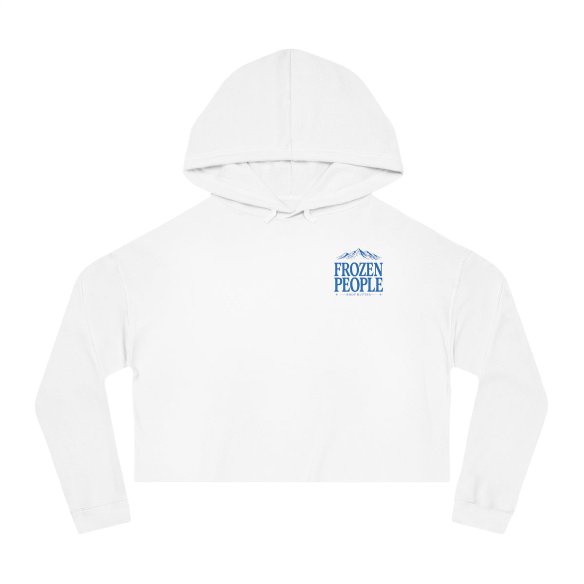 Frozen People Scenic Cropped Hoodie